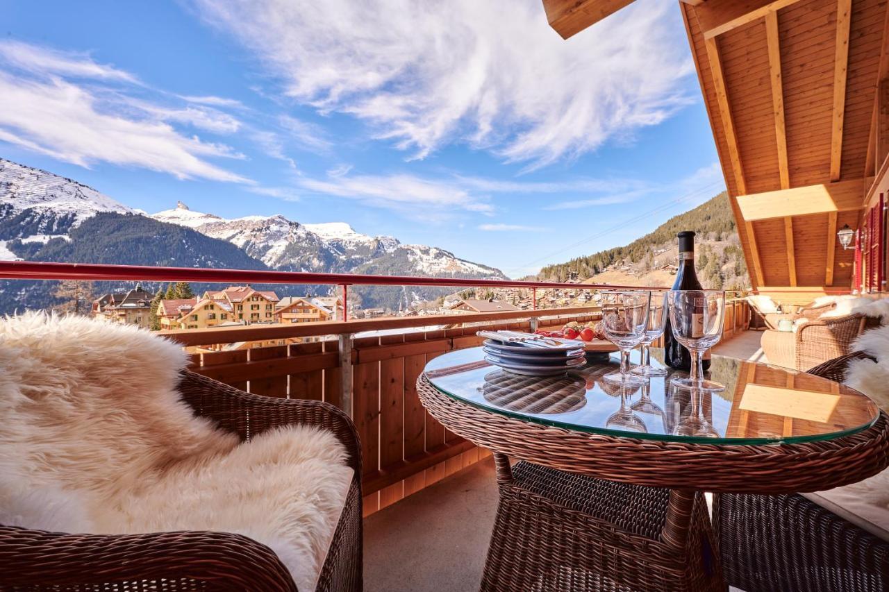 Chalet Baergsunna Penthouse Wengen Exterior photo
